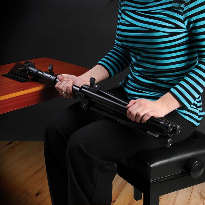 OnStage On-Stage SM7312W Conductor Music Stand with Wide Wooden Bookplate - Image 3